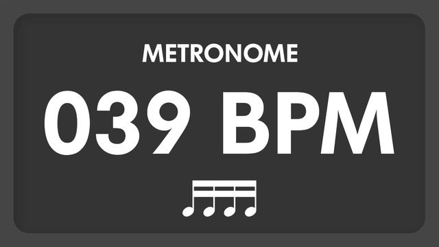 39 BPM - Metronome - 16th Notes смотреть онлайн