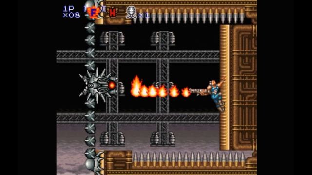 Super Nintendo (Snes) 16-bit Contra 3 The Alien Wars Stage 3
