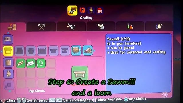 Terraria How to: Make a bed and set your spawn смотреть онлайн
