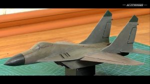 МИГ 29 из пластилина , самолёт из пластилина