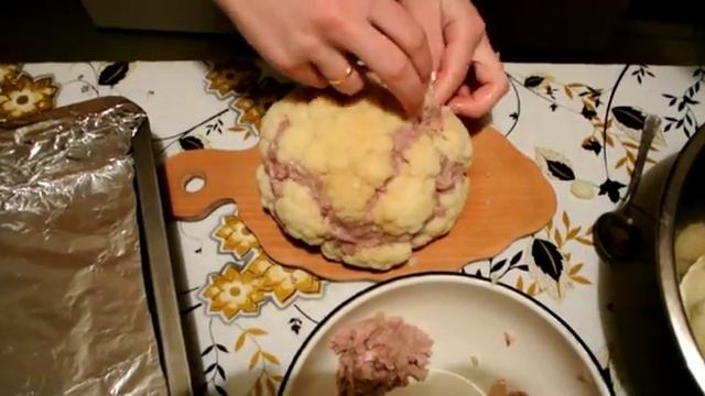 фаршированая цветная капуста