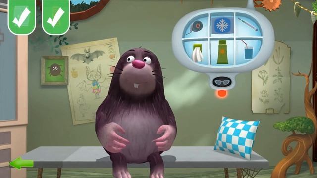 Добрый доктор Плюшева Кид лечим лесных зверят, игровой мультик для маленьких врачей от Малинка kid смотреть онлайн
