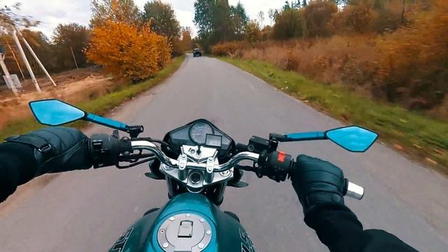 UNCUT Russian Nature  Motorcycle Pov Riding RAW SOUND  Stels Flex 250