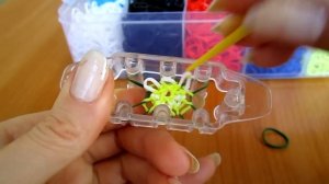 ✿Браслет РОМАШКИ ✿ Как плести браслеты из резинок Rainbow Loom ✿ НА МОНСТРТЕЙЛ