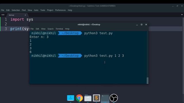 sys.argv in Python смотреть онлайн