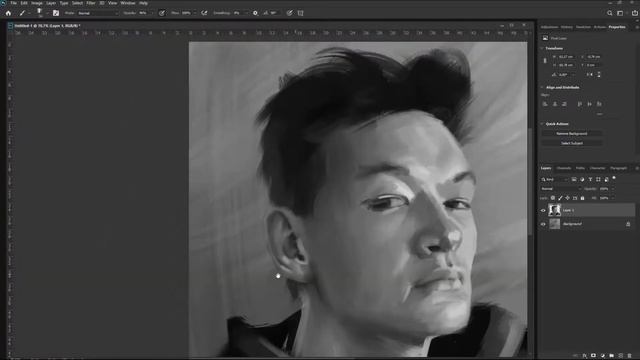 Портрет в фотошопе | Digital Painting Process 005