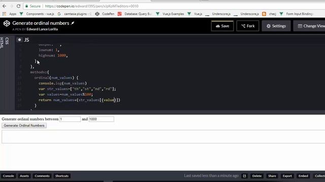 Generate ordinal numbers javascript смотреть онлайн