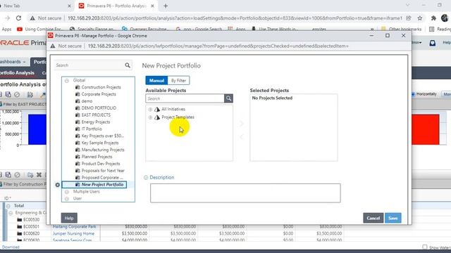 Portfolio create, manage & dashborad assignment of project portfolio in p6 eppm IN P6 EPPM смотреть онлайн