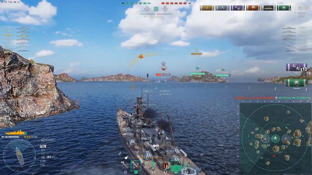 Gneisenau. world of warships смотреть онлайн