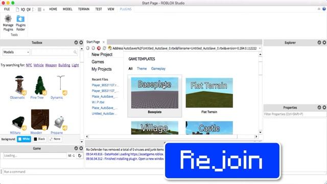 How to install plugins in ROBLOX Studio! смотреть онлайн