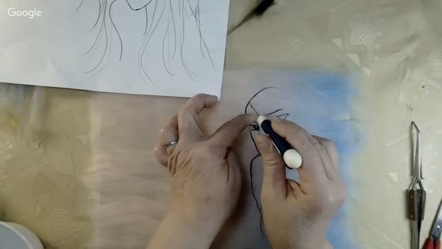 ПРАВОПОЛУШАРНАЯ ЖИВОПИСЬ ШЕРСТЬЮ. Девушка весна. смотреть онлайн