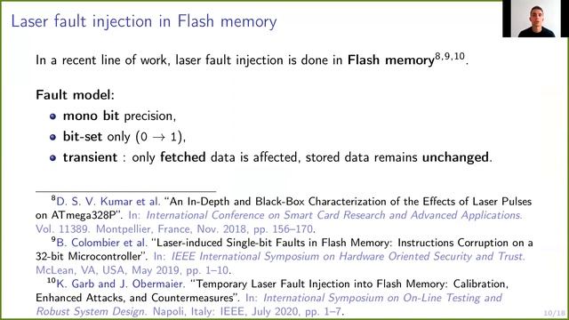 Message-recovery Laser Fault Injection Attack on the Classic McEliece Cryptosystem смотреть онлайн