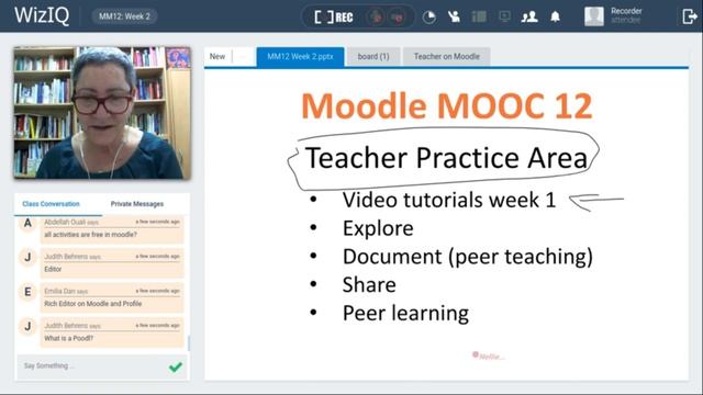 Moodle MOOC 12 Recording of WizIQ Week 2 смотреть онлайн