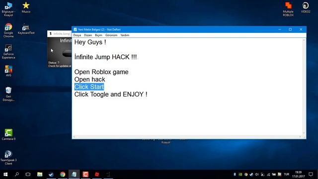 ROBLOX İnfinity Jump Hack 2017 !! смотреть онлайн