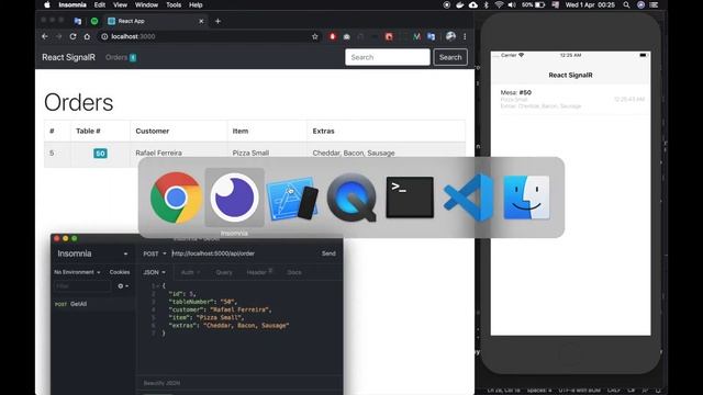 .NET Core 3.1 with SignalR - React & React Native. смотреть онлайн