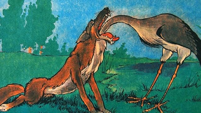 Спокойной ночи, карапузики - аудиосказки для детей (Л. Н. Толстой "Волк и журавль" басня) смотреть онлайн