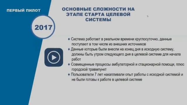 Опыт миграции с SAP на 1С в амбулаторных учреждениях и дневных стационарах Тюменской области смотреть онлайн