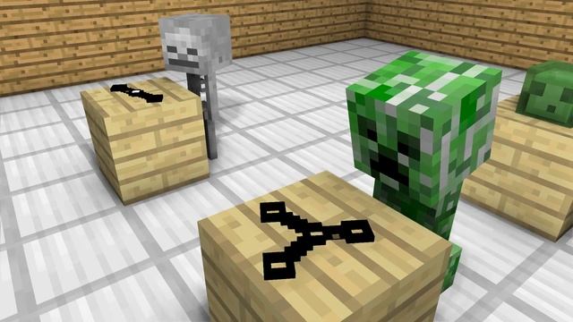 Monster School: Sculpturing fidget spinners: Minecraft animations смотреть онлайн