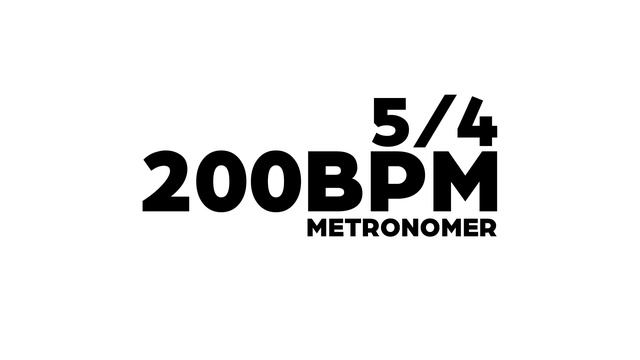 200 BPM Metronome 5/4 смотреть онлайн