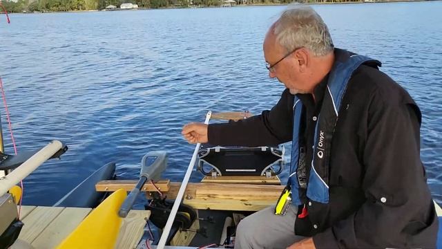 Testing different electric motors on a 16' Two Sided Expandacraft Outrigger Canoe смотреть онлайн