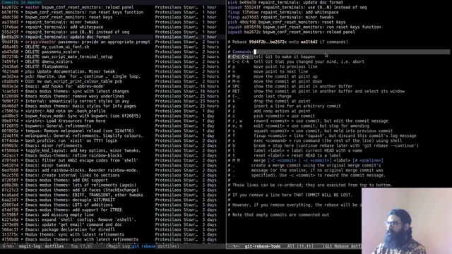 Emacs: interactively rebase git commits with Magit смотреть онлайн