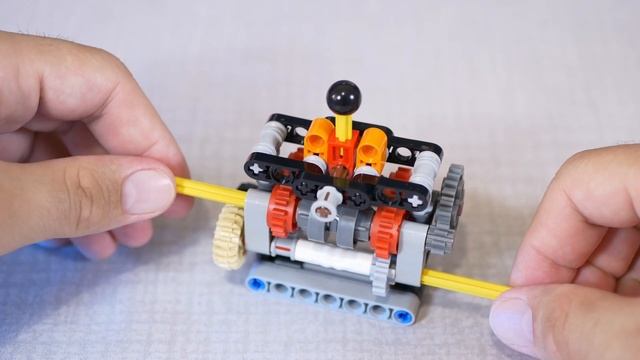 Lego Technic 4 Speed Gearbox +Instructions смотреть онлайн
