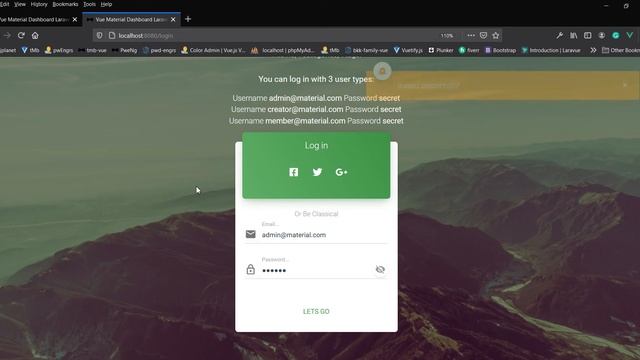 vue material dashboard laravel pro Setup Part 2 смотреть онлайн