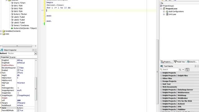 Відео урок по Delphi ''TChart'' Графік(1) смотреть онлайн