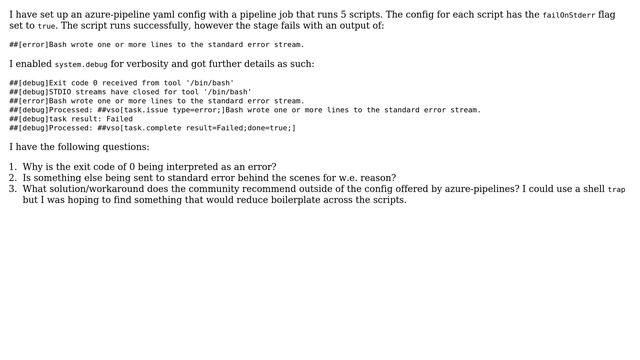 Azure Pipeline Step Fails Even Though Exit Code is 0 смотреть онлайн