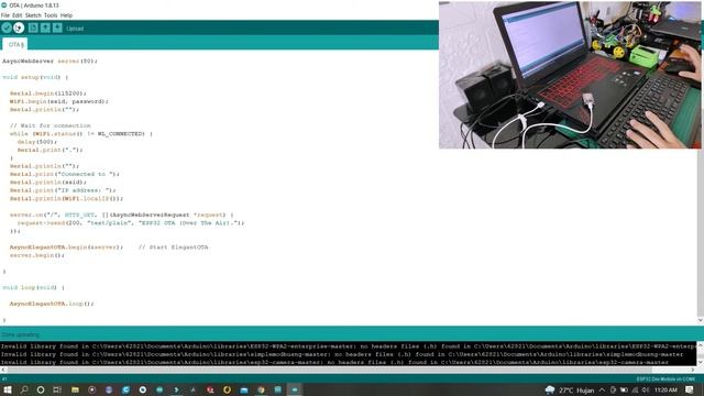 Tutorial upload/update sketch ESP32/ESP8266 OTA (Over-the-Air) Metode Paling Mudah Arduino IDE смотреть онлайн