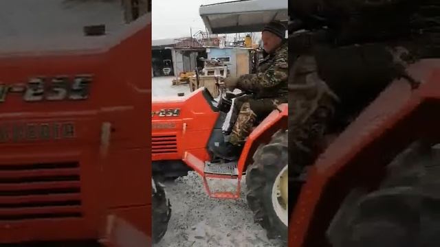 KUBOTA L1235 ЯПОНСКИЙ МИНИТРАКТОР С ПОЧВОФРЕЗОЙ ОТ КОМПАНИИ КОТАМОТО. смотреть онлайн