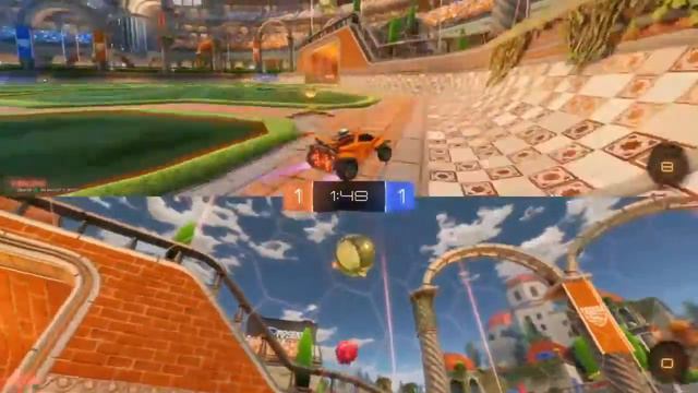 Rocket League Split Screen Gameplay смотреть онлайн