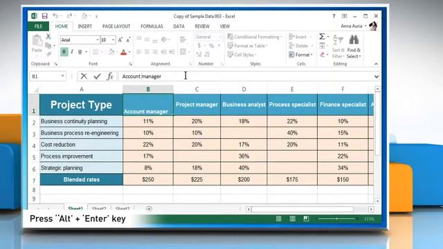 How to insert a line break in a cell in Excel 2013 смотреть онлайн