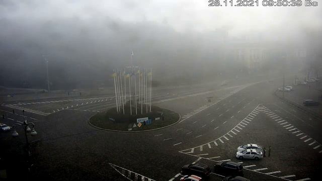 Веб-камера Киев Европейская площадь + Майдан 2021 11 28 смотреть онлайн