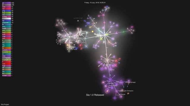 History of Sia 2014-2018 (Git Visualization) смотреть онлайн