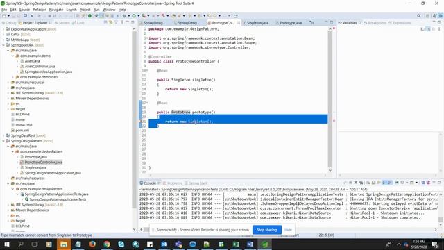 Protoype Design Pattern Spring смотреть онлайн