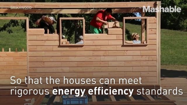 DIY wooden brick house смотреть онлайн
