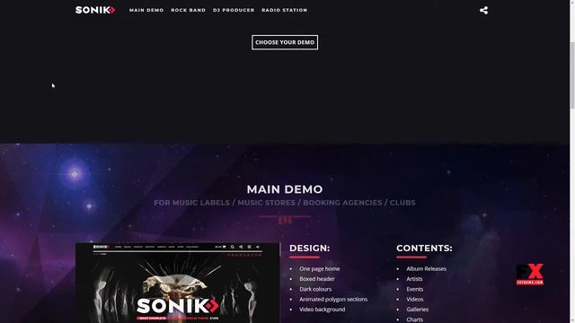 SONIK: Responsive Music Wordpress Theme for Bands, Djs, Radio Station смотреть онлайн
