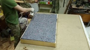 Изготовление подушки-сиденья с пружинным блоком для модельного дивана