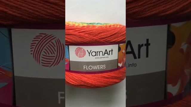 Подробный обзор пряжи YarnArt Flowers(Хлопок с полиакрилом секционного крашения) №255 смотреть онлайн