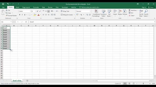 Excel proqramında ilkin anlayışlar 1 - Excel dərsləri #01 смотреть онлайн
