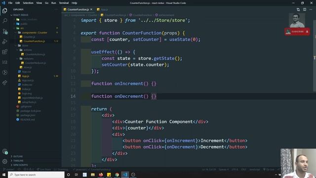 61. Implement Redux library in the React Functional Components hooks - ReactJS смотреть онлайн