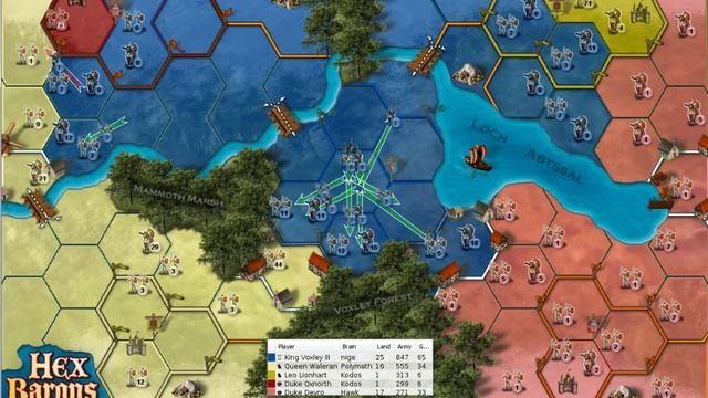 Castle Vox 5 - Hex Barons scenario playing King Voxley on Hard level. смотреть онлайн
