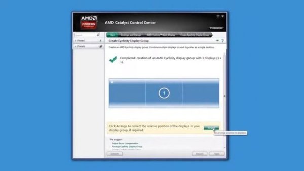 AMD Support  How to Create an AMD Eyefinity Group