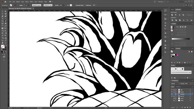 Creating a Juicy Intergalactic Pineapple Illustration in Adobe Illustrator CC - Speed art process смотреть онлайн