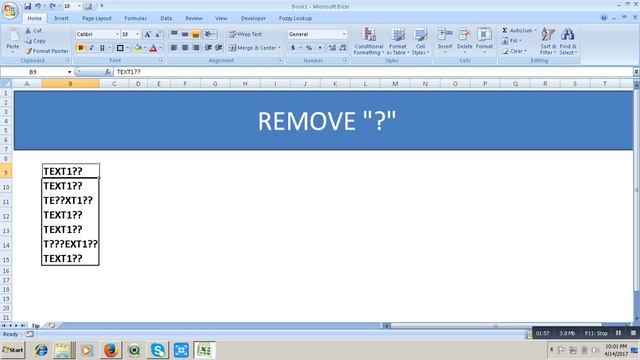 Replace "Question Mark" in Excel Using Find & Replace Method смотреть онлайн