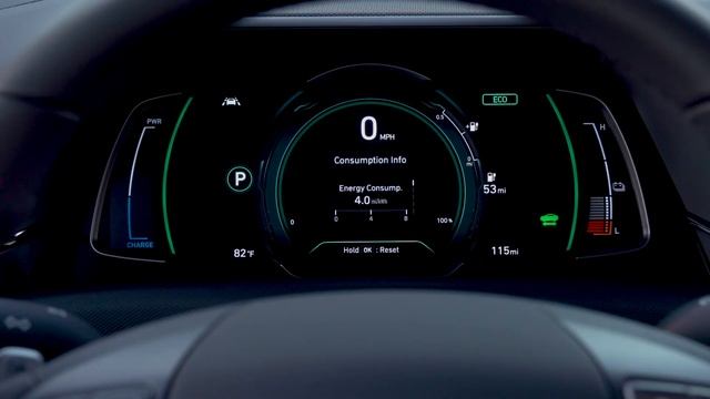Интерьер Hyundai IONIQ Electric 2020 года (с батареей 38,3 кВт⋅ч) смотреть онлайн