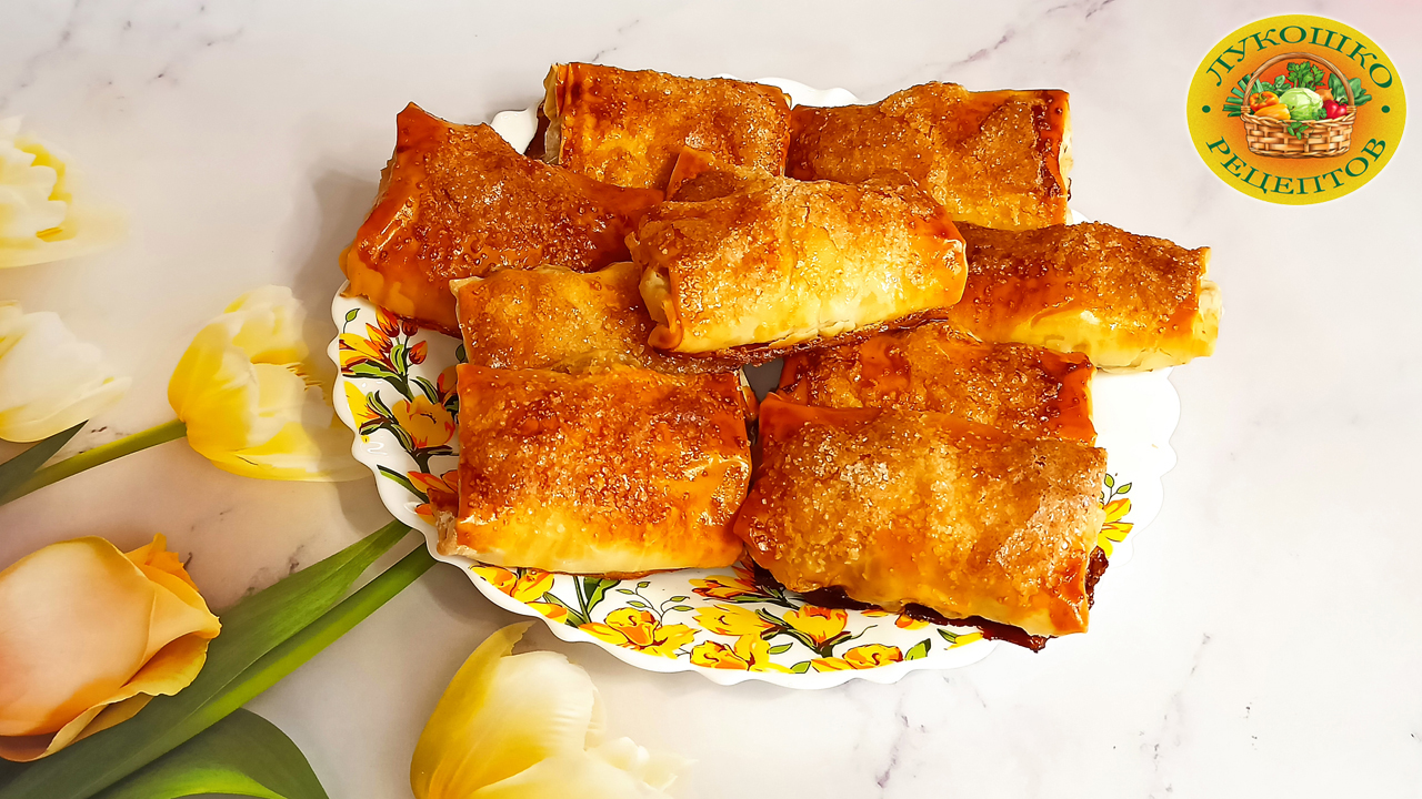 ? Пирожки с яблоками из теста фило смотреть онлайн