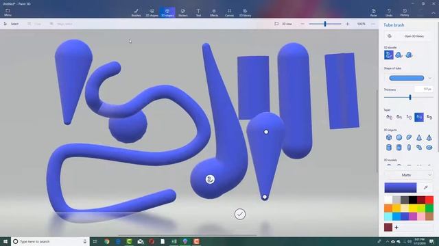 Paint 3D Tutorial - Lesson 7 - Drawing 3D смотреть онлайн