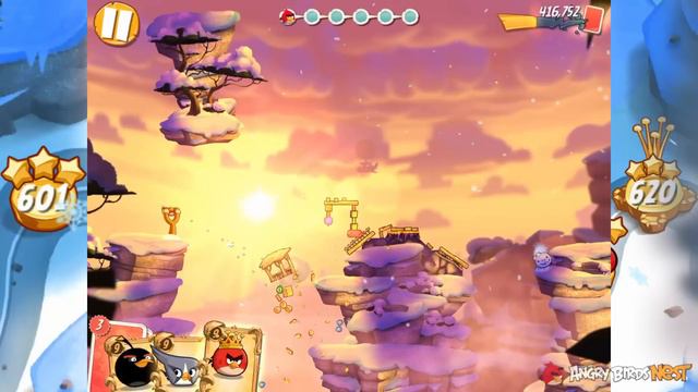 Angry Birds 2 The Hamalayas Levels 601 to 620 Part 2 - 3 Star Compilation - iOS, Android смотреть онлайн